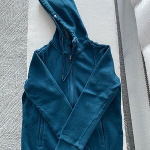 FIGS Deep Reef Zip-Up Hooded Sweatshirt